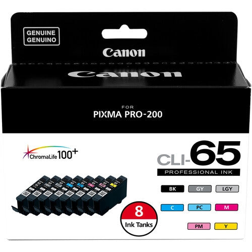 Canon CLI-65 Ink for the PIXMA PRO-200 Printer Value Pack