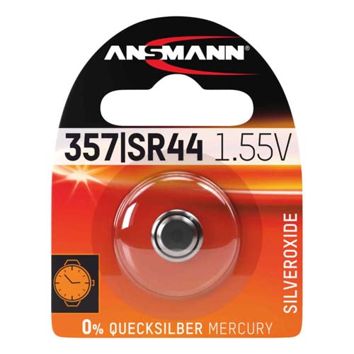 Ansmann SR44 357 Silver Oxide 1.55V Battery